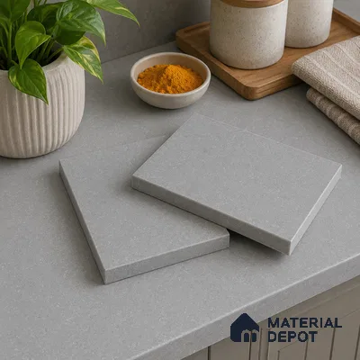 Marble Kitchen Counter Top Slab TL 11528 B Balistone Ash 8 ft x 3 ft Full Body Matte Finish - 15 mm | Suitable for Table Top & Window Frame | Adhesive and Spacers Must be Used During Installation