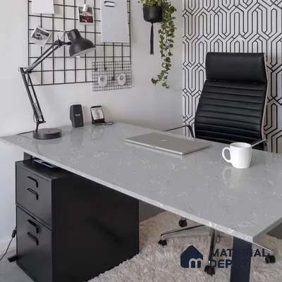 Marble Kitchen Counter Top Slab TL 11528 B Balistone Ash 8 ft x 3 ft Full Body Matte Finish - 15 mm | Suitable for Table Top & Window Frame | Adhesive and Spacers Must be Used During Installation