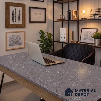 Marble Kitchen Counter Top Slab TL 11528 C Balistone Rahino 8 ft x 3 ft Full Body Matte Finish - 15 mm | Suitable for Table Top & Window Frame | Adhesive and Spacers Must be Used During Installation