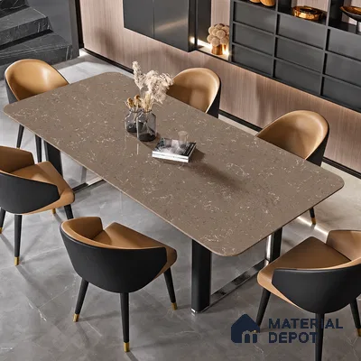 Marble Kitchen Counter Top Slab TL 11528 D Balistone Fog 8 ft x 3 ft Full Body Matte Finish - 15 mm | Suitable for Table Top & Window Frame | Adhesive and Spacers Must be Used During Installation