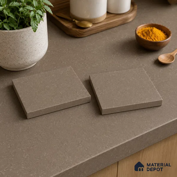 Marble Kitchen Counter Top Slab TL 11528 D Balistone Fog 8 ft x 3 ft Full Body Matte Finish - 15 mm | Suitable for Table Top & Window Frame | Adhesive and Spacers Must be Used During Installation