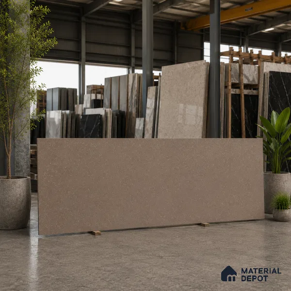 Marble Kitchen Counter Top Slab TL 11528 D Balistone Fog 8 ft x 3 ft Full Body Matte Finish - 15 mm | Suitable for Table Top & Window Frame | Adhesive and Spacers Must be Used During Installation