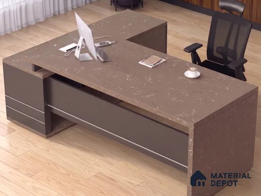 Marble Kitchen Counter Top Slab TL 11528 D Balistone Fog 8 ft x 3 ft Full Body Matte Finish - 15 mm | Suitable for Table Top & Window Frame | Adhesive and Spacers Must be Used During Installation