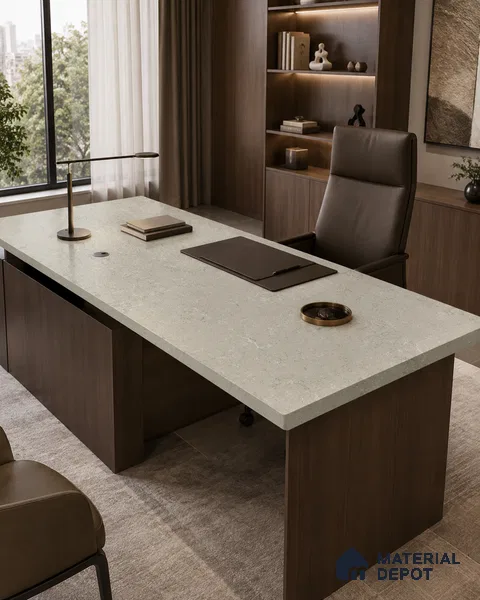 Marble Kitchen Counter Top Slab TL 11528 F Balistone Lichi 8 ft x 3 ft Full Body Matte Finish - 15 mm | Suitable for Table Top & Window Frame | Adhesive and Spacers Must be Used During Installation