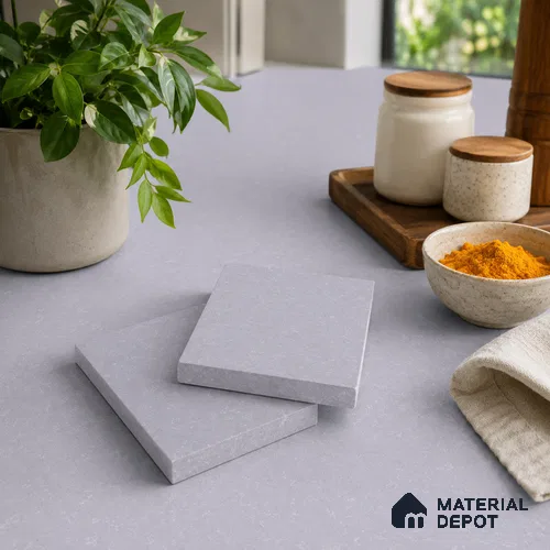 Marble Kitchen Counter Top Slab TL 11528 H Balistone Pearl 8 ft x 3 ft Full Body Matte Finish - 15 mm | Suitable for Table Top & Window Frame | Adhesive and Spacers Must be Used During Installation