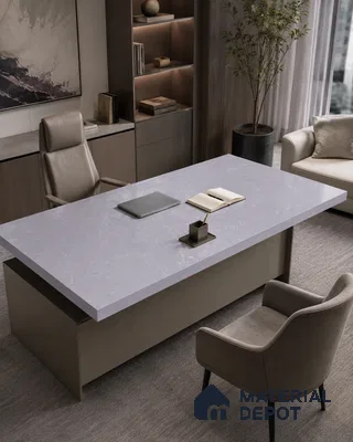 Marble Kitchen Counter Top Slab TL 11528 H Balistone Pearl 8 ft x 3 ft Full Body Matte Finish - 15 mm | Suitable for Table Top & Window Frame | Adhesive and Spacers Must be Used During Installation