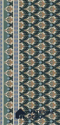 Wall Tile TL 10993 C | Korpana Arebic Decor | 4 ft x 2 ft Crits Micro Matte Finish Porcelain Tile - 9 mm | Suitable for Living Room, Bedroom, Dining & Bathroom | 3 mm Spacer Required