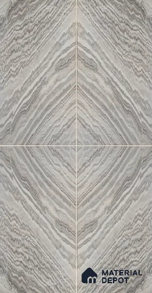 WL 00365 Bookmatch Opaque Design 8 ft x 4 ft Stone Veneer - 2 mm | Suitable for Facade, Wardrobe & Bedroom