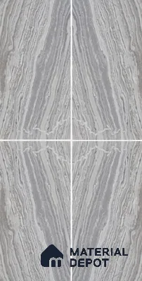 WL 00369 B Bookmatch Opaque Design 8 ft x 4 ft Stone Veneer - 4 mm | Suitable for Facade, Wardrobe & Bedroom