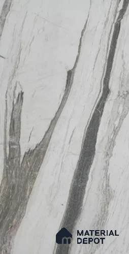 WL 00371 B Bookmatch Opaque Design 8 ft x 4 ft Stone Veneer - 4 mm | Suitable for Facade, Wardrobe & Bedroom