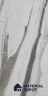 WL 00371 Bookmatch Opaque Design 8 ft x 4 ft Stone Veneer - 2 mm | Suitable for Facade, Wardrobe & Bedroom