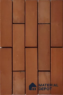 Brick Wall Cladding WL 00193 | 150 x 50 mm Matte Finish Hand Crafted Clay Wall Cladding - 12 mm | Suitable For Outdoor, Wall Cladding, Facade, Elevation & Balcony (Sample)