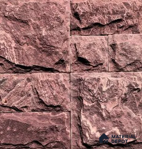 WL 00373 Bristo Natural Stone Wall Cladding | Set Contains Mix Sizes of 300x300 mm, 300x150 mm, 150x150 mm | Coverage Area 9 Sq. Ft. | Stone is a Natural Product, Please Expect Variation in Shades