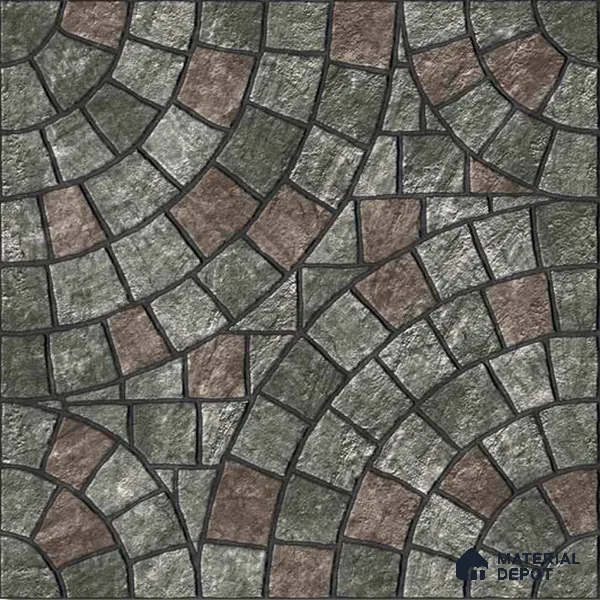 Stone Look Tile TL 09664 B 12x12 inch Matte Finish Vitrified Tile - 8 mm | Please Expect a Slight Variation of Pattern