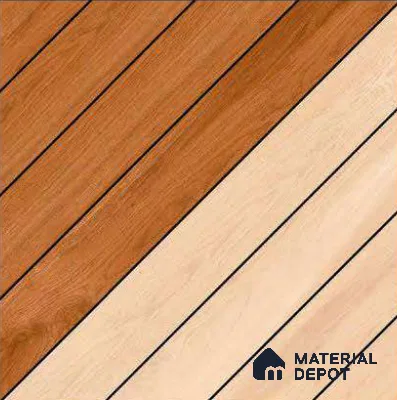 Wood Look  Tile TL 08811 2 ft x 2 ft Matte Finish Porcelain Tile - 9 mm