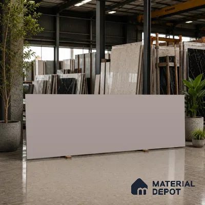 Plain Counter Top Slab TL 11513 B Dust 8 ft x 2.6 ft Full Body Vitrified Matte Finish - 15 mm | Suitable For Counter Top, Dining Table Top & Window Frame