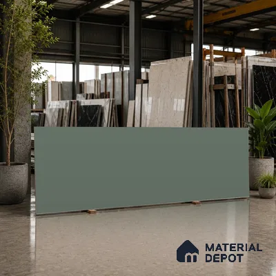 Plain Counter Top Slab TL 11513 E Juniper 8 ft x 2.6 ft Full Body Vitrified Matte Finish - 15 mm | Suitable For Counter Top, Dining Table Top & Window Frame