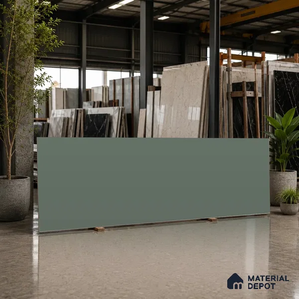 Plain Counter Top Slab TL 11513 E Juniper 8 ft x 2.6 ft Full Body Vitrified Matte Finish - 15 mm | Suitable For Counter Top, Dining Table Top & Window Frame