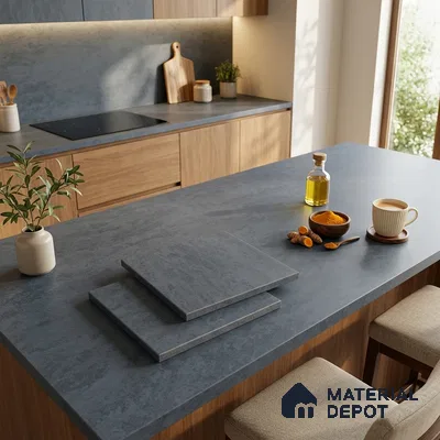 Plain Counter Top Slab TL 11513 K Denil 8 ft x 2.6 ft Full Body Vitrified Matte Finish - 15 mm | Suitable For Counter Top, Dining Table Top & Window Frame