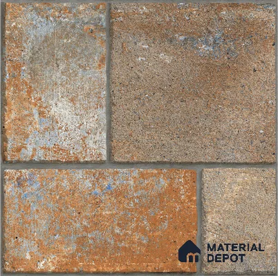 TL 08602 Brown 1.31 ft x 1.31 ft Matte Finish Vitrified Floor Tile - 12 mm | Pattern Alignment May Vary | 2-3 mm Spacer is Mandatory