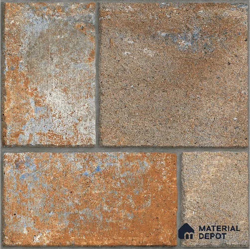 TL 08602 Brown 1.31 ft x 1.31 ft Matte Finish Vitrified Floor Tile - 12 mm | Pattern Alignment May Vary | 2-3 mm Spacer is Mandatory