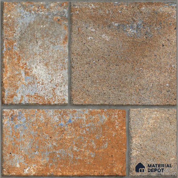 TL 08602 Brown 1.31 ft x 1.31 ft Matte Finish Vitrified Floor Tile - 12 mm | Pattern Alignment May Vary | 2-3 mm Spacer is Mandatory