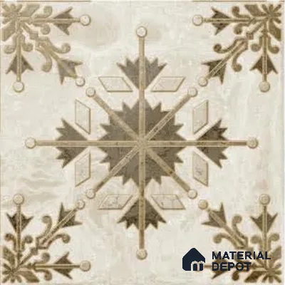 TL 08654 Brown Decor 298X298 mm Matte Finish Vitrified Floor & Wall Tile - 12 mm | Random 08