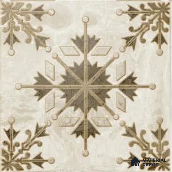 TL 08654 Brown Decor 298X298 mm Matte Finish Vitrified Floor & Wall Tile - 12 mm | Random 08