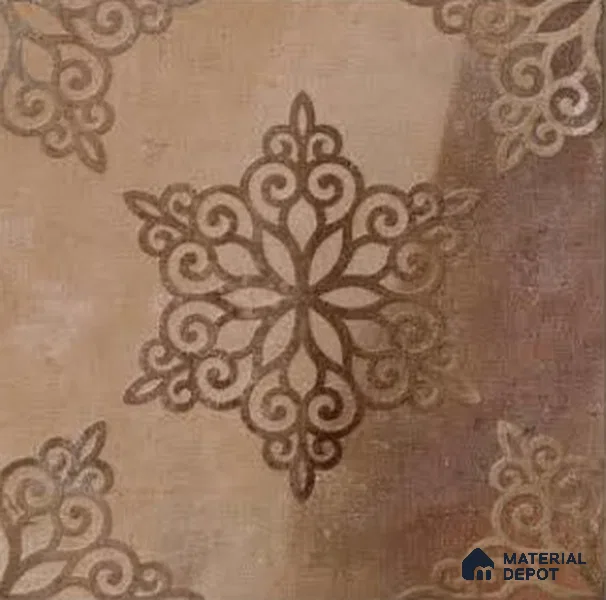 TL 08652 Brown Decor 298X298 mm Matte Finish Vitrified Floor & Wall Tile - 12 mm | Random 08