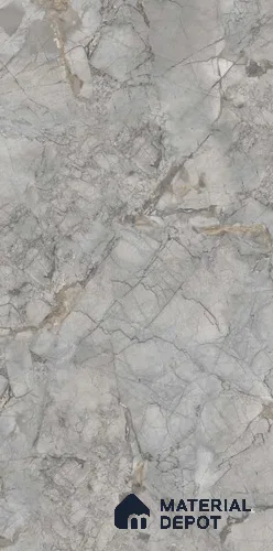 TL 08692 B Grey 4 ft x 2 ft Glossy Finish Vitrified Floor & Wall Tile - 8.5 mm
