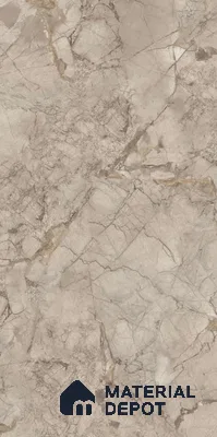 TL 08692 Brown 4 ft x 2 ft Glossy Finish Vitrified Floor & Wall Tile - 8.5 mm