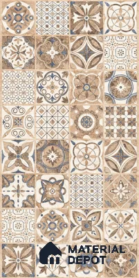 TL 08712 Brown 4 ft x 2 ft Glossy Finish Vitrified Floor & Wall Tile - 8.5 mm