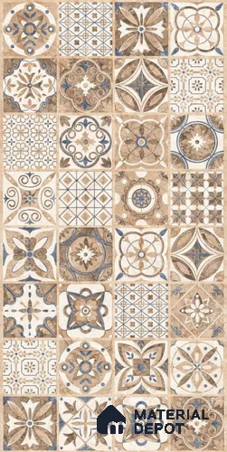 TL 08712 Brown 4 ft x 2 ft Glossy Finish Vitrified Floor & Wall Tile - 8.5 mm