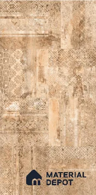 TL 08660 B Brown Highlighter 4 ft x 2 ft Matte Finish Vitrified Floor & Wall Tile - 9 mm