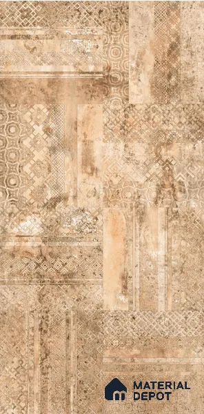 TL 08660 B Brown Highlighter 4 ft x 2 ft Matte Finish Vitrified Floor & Wall Tile - 9 mm