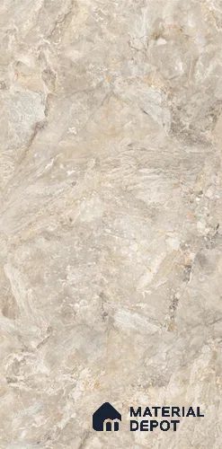 TL 08628 Brown 5.25 ft x 2.62 ft Glossy Finish Vitrified Floor & Wall Tile - 9 mm