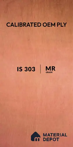 Oroply PL 00088 C 8 x 4 ft Calibrated OEM Ply | ISI 303 Certified Plywood - 18 mm