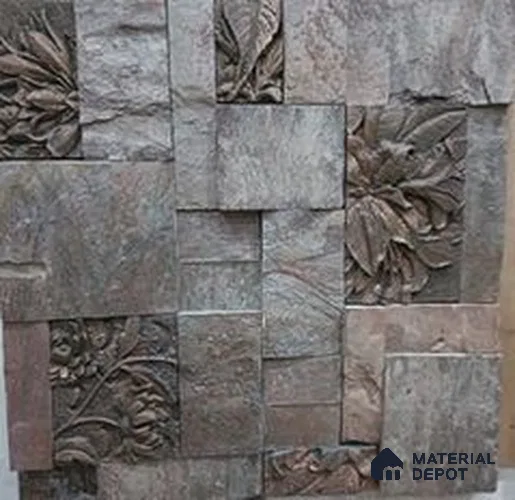 WL 00378 Caramine Cluster 450 x 300 mm Natural Stone Wall Cladding |  Stone is a Natural Product, Please Expect Variation in Shades