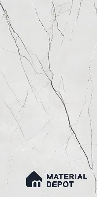 Marble Carrara Wall & Floor Tile TL 05612 D Light Grey 4 ft x 2 ft Matte Finish Vitrified Tile - 9 mm | 6 Random Designs | Suitable For Living Room, Bedroom, Kitchen