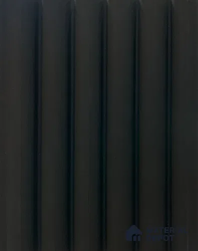 Black Plain Colour Louver PN 06455 (LPR-519) Black 9.5 ft x 6.3 inch WPC Panel - 15 mm | Suitable for Feature Wall, TV Unit & Living Room | | Width is Subjected to 5% Variation