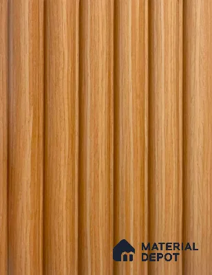 Brown Wooden Louver PN 06453 (LPR-517) Teak 9.5 ft x 6.3 inch WPC Panel - 15 mm | Suitable for Feature Wall, TV Unit & Living Room | | Width is Subjected to 5% Variation
