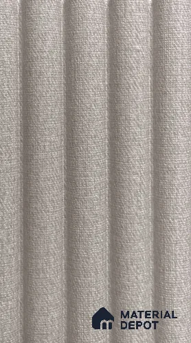 Grey Fabric Louver PN 06449 (LPR-512) Dark Fabric 9.5 ft x 6.3 inch WPC Panel - 15 mm | Suitable for Feature Wall, TV Unit & Living Room | | Width is Subjected to 5% Variation