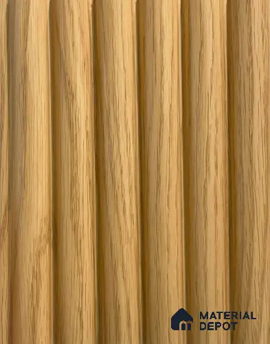 Brown Wooden Louver PN 06450 (LPR-513) Pine 9.5 ft x 6.3 inch WPC Panel - 15 mm | Suitable for Feature Wall, TV Unit & Living Room | | Width is Subjected to 5% Variation