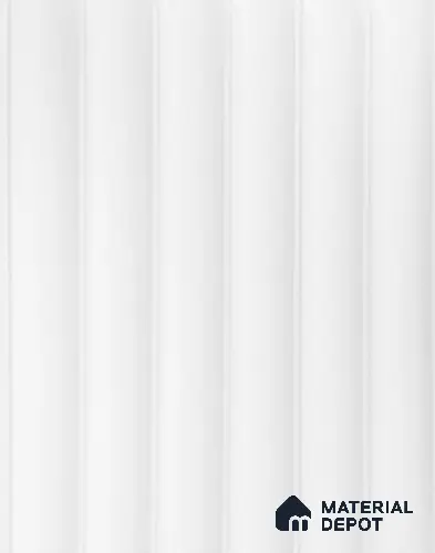 White Plain Colour Louver PN 06456 (LPR-520) White 9.5 ft x 6.3 inch WPC Panel - 15 mm | Suitable for Feature Wall, TV Unit & Living Room | | Width is Subjected to 5% Variation