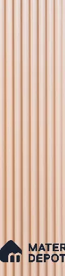 Beige Plain Colour Louver PN 05529 9.5 ft x 5 inch Charcoal Panel - 11 mm | Suitable for Feature Wall, TV Unit & Living Room | Width is Subjected to 5% Variation