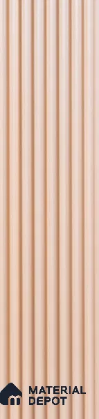 Beige Plain Colour Louver PN 05529 9.5 ft x 5 inch Charcoal Panel - 11 mm | Suitable for Feature Wall, TV Unit & Living Room | Width is Subjected to 5% Variation