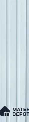 White Plain Colour Louver PN 05513 9.5 ft x 5 inch Charcoal Panel - 11 mm | Suitable for Feature Wall, TV Unit & Living Room | Width is Subjected to 5% Variation