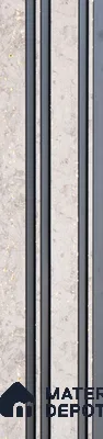 White Stone Louver PN 05519 9.5 ft x 5 inch Charcoal Panel - 11 mm | Suitable for Feature Wall, TV Unit & Living Room | Width is Subjected to 5% Variation