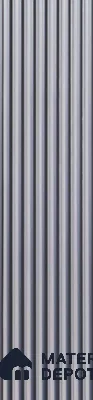 Grey Plain Colour Louver PN 05530 9.5 ft x 5 inch Charcoal Panel - 11 mm | Suitable for Feature Wall, TV Unit & Living Room | Width is Subjected to 5% Variation