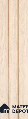 Beige Wooden Louver PN 05510 9.5 ft x 5 inch Charcoal Panel - 11 mm | Suitable for Feature Wall, TV Unit & Living Room | Width is Subjected to 5% Variation